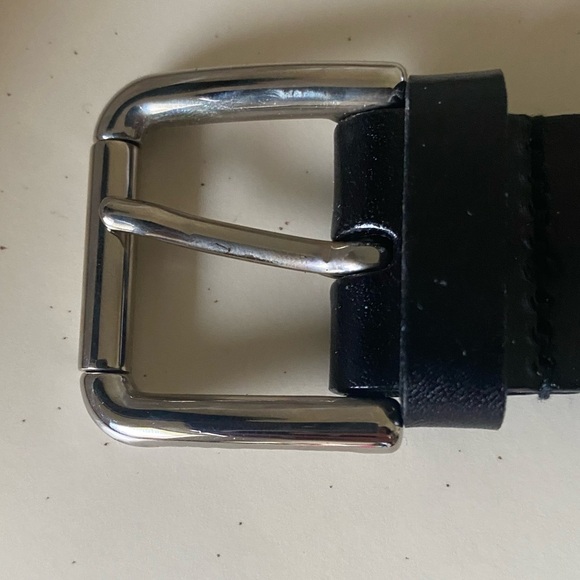 Women’s Dolce & Gabbana Black Belt with Silver Buckle - Picture 7 of 8